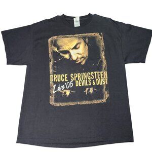 2005 Bruce Springsteen Devils & Dust Concert T-Shirt Live' 05 Tour Size Large